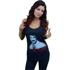 On Fleek Tom Selleck Racerback Tank